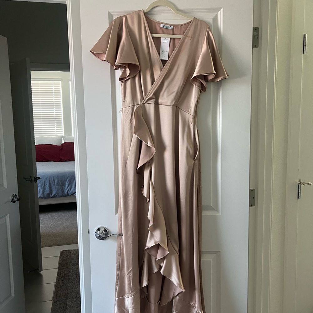 Maxi silk dress